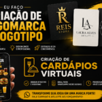 Eu vou fazer sua logomarca/logotipo / cardápio digital