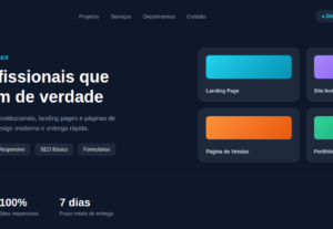 Eu vou criar um site para seu negócio