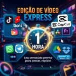 Eu vou editar seu vídeo em até 1 hora