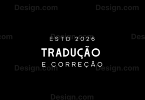 Eu vou Traduzir/e fazer correção de texto