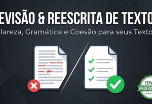 Eu vou Revisar e reescrever textos