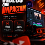 Eu vou editar seus vídeos de forma profissional e impactante