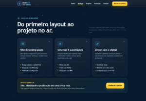 Eu vou criar uma landing page profissional, responsiva