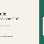 Eu vou organizar seu currículo em PDF