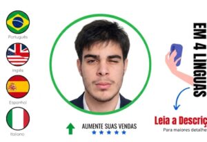 Eu vou fazer um video ou comercial do seu produto em 4 lingu...