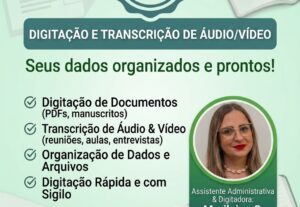 Eu vou Fazer  serviço de digitação e transcrição de audios