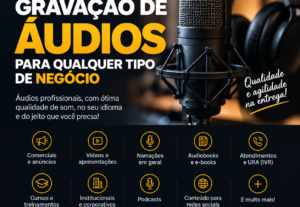 Eu vou Gravar Áudios para oque você precisar. Em até 4 horas