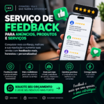 Eu vou Fazer um feedback sobre seu produto ou negócio.