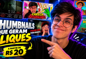 Eu vou criar uma thumbnail profissional para o seu vídeo