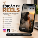 Eu vou editar seu Reels profissional para Instagram e TikTok