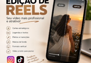 Eu vou editar seu Reels profissional para Instagram e TikTok