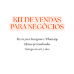 Eu vou fazer seu kit de vendas em 7 dias para o seu negócio.