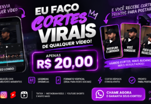 Eu vou criar cortes virais do seu video