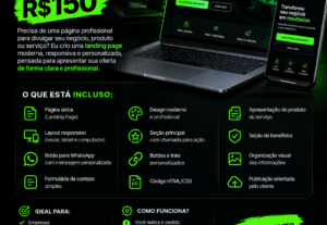 Eu vou criar uma landing page profissional e responsiva