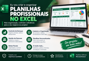 Eu vou criar uma planilha profissional no Excel