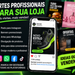 Eu vou Criar artes profissionais para sua loja