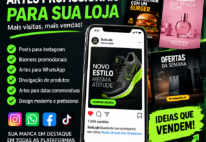 Eu vou Criar artes profissionais para sua loja