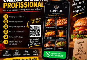 Eu vou Criar cardápio digital profissional