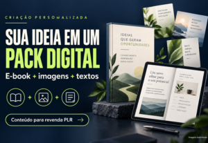 Eu vou criar seu pack PLR com e-book, imagens e textos