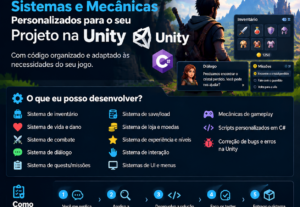 Eu vou fazer Sistemas e Mecânicas para Jogos na Unity