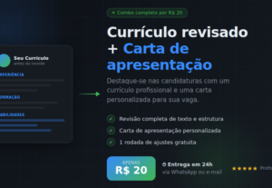 Eu vou revisar seu currículo profissional