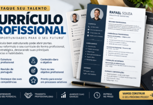 Eu vou criar um currículo profissional e atrativo
