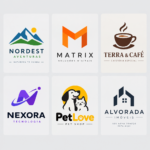 Eu vou criar um logotipo simples e moderno para sua marca