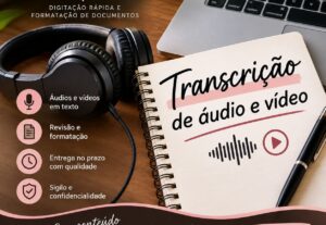 Eu vou transcrever áudio de reuniões ou vídeos para texto.