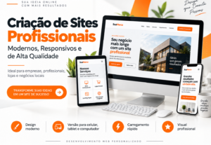 Eu vou fazer um site profissional, moderno e responsivo