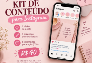 Eu vou criar um kit de conteúdo para seu Instagram