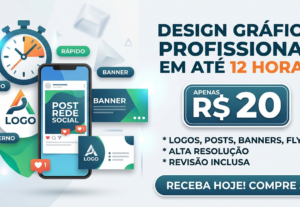 Eu vou fazer sua logo, banner, designer em até 12 horas