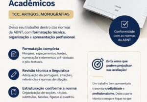 Eu vou Correção e Padronização ABNT I Trabalhos Acadêmicos