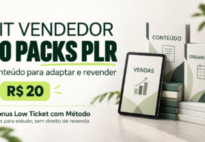 Eu vou enviar 20 packs PLR com bônus de estudo para vendedor...