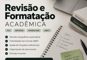 Eu vou revisar e formatar seu trabalho acadêmico ou TCC