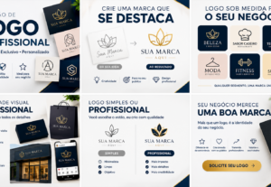 Eu vou criar logo profissional moderna e personalizada