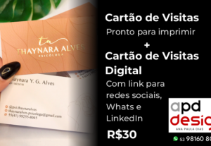 Eu vou Cartão de Visitas Para Imprimir e Digital