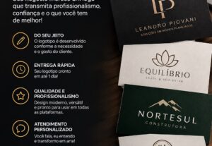 Eu vou criar sua logotipo em até um dia útil
