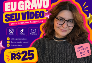 Eu vou gravar um vídeo para seu produto ou serviço