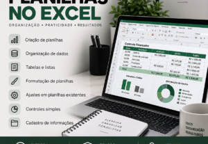 Eu vou Vou criar e organizar planilhas no Excel