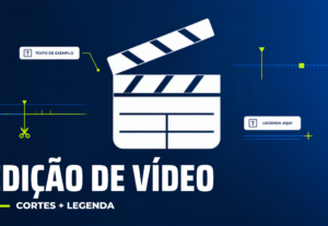Eu vou cortar e editar seus vídeos com legenda