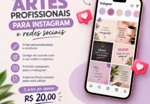 Eu vou Vou criar artes profissionais para Instagram