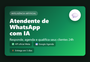 Eu vou criar seu atendente de WhatsApp com IA