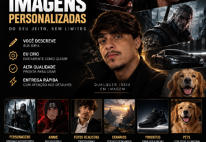 Eu vou criar imagens personalizadas do jeito que você imagin...