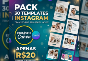 Eu vou criar 30 posts profissionais para o Instagram em 5 mi