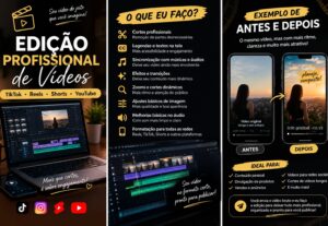 Eu vou editar seus vídeos profissional