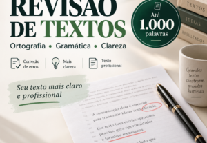 Eu vou revisar e corrigir seu texto em português
