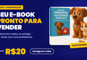 Eu vou criar seu e-book com capa e diagramação