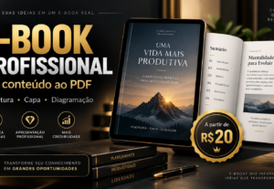 Eu vou transformar seu conteúdo em e-book profissional