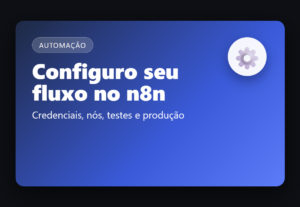 Eu vou configurar e testar seu fluxo no n8n