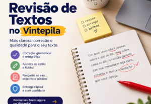 Eu vou revisar e corrigir seu texto em português